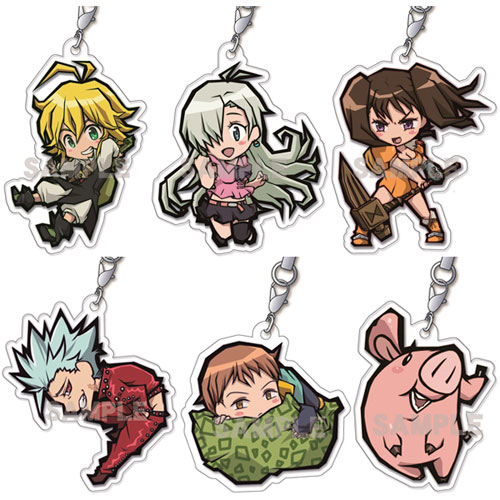 The Seven Deadly Sins- Acrylic Trading Strap Set of 6