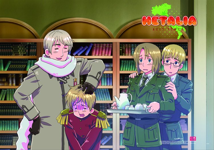 Hetalia- Group D Wall Scroll - Click Image to Close