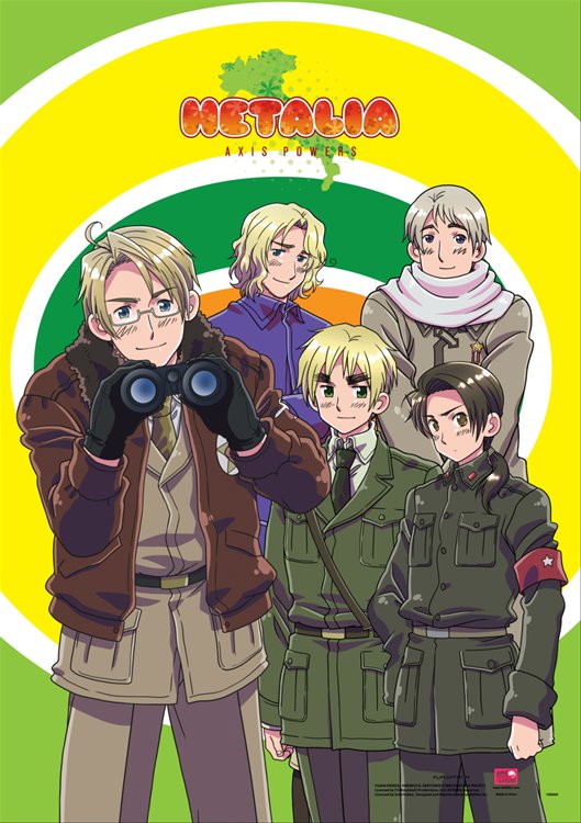 Hetalia- Group F Wall Scroll