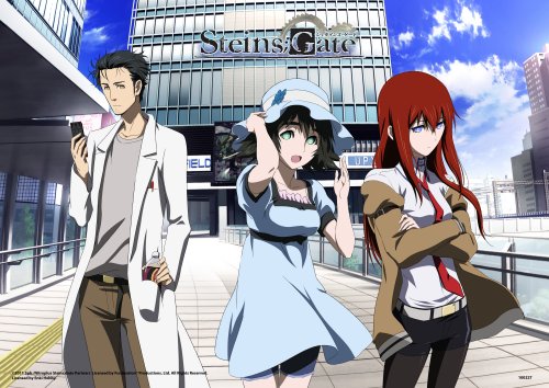 Steins Gate - Okabe, Kurisu, Mayuri Wallscroll - Click Image to Close