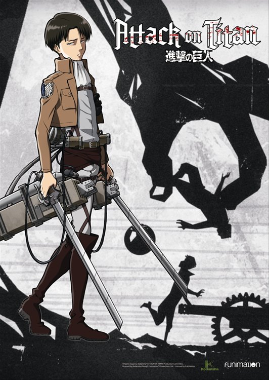 Attack on Titan - Levi Clear PVC Poster A2 Size - Click Image to Close