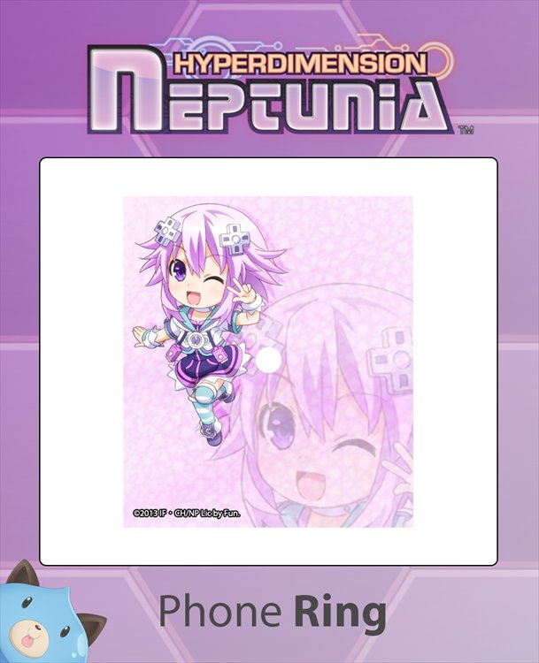 Hyperdimensional Neptunia - Neptune Phone Ring - Click Image to Close