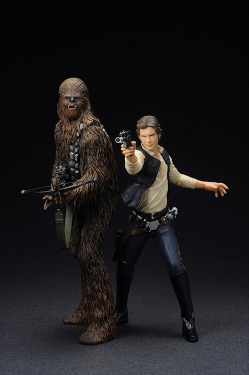Star Wars - 1/10 Han Solo and Chewbacca ArtFX+ Statue Figure